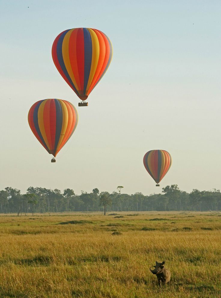 Hot air balloons over Africa 3